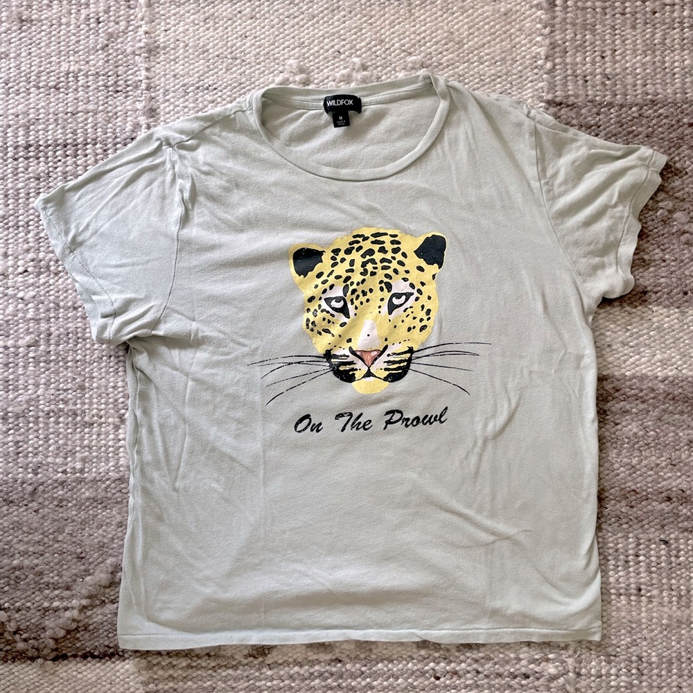 Wildfox Leopard On The Prowl Graphic Tee